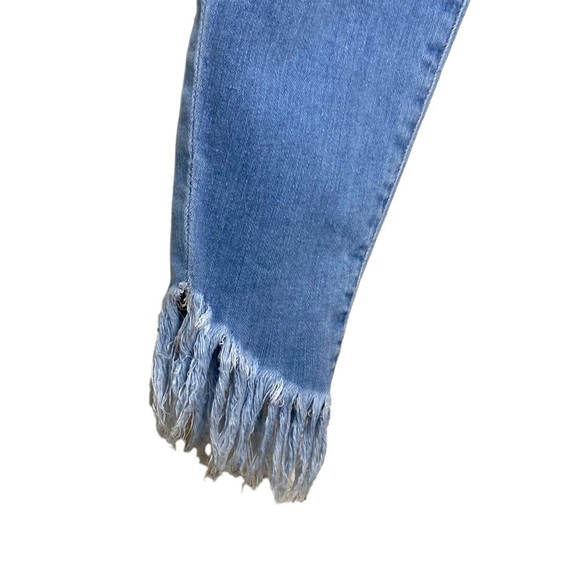 FRAME Le High Skinny Shredded Hem Jeans - Picture 6 of 12